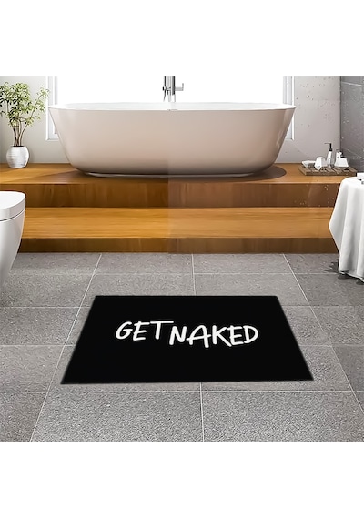 Evaşk Banyo Paspası İpeksi Kadifemsi Halı Yüzey Kaymaz Taban 60x90 BM02560S Siyah