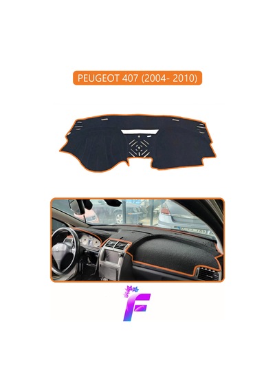 Peugeot 407 2004-2010 Uyumlu Torpido Örtüsü Yansıma Önleyici Tam Koruma Kolay Montaj H88