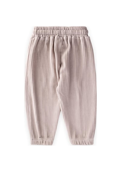 Cigit Fitilli Kadife Jogger Pantolon 1-10 Yaş Taş Taş