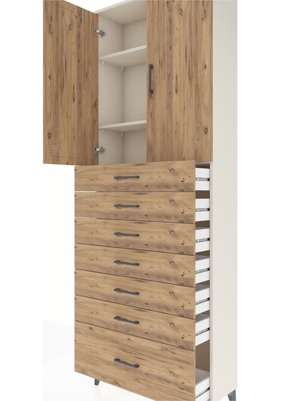 Arges Dolap 3 Raflı 7 Çekmeceli 2 Kapaklı 88x30x243 Aytaşı-çam Atlas Çam Arges Dolap 3 Raflı 7 Çekmeceli 2 Kapaklı 88x30x243 Aytaşı-çam Atlas Çam