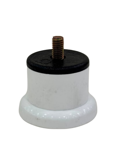 Cateksss 4 Cm Asena Plastik Ayak 3/8 Beyaz - 16 Lı Paket