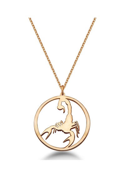 Akrep Çember Kolye - Rose Rose Gold