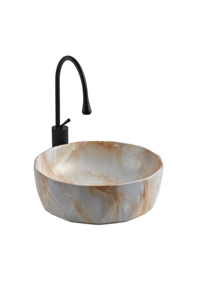 Eva Banyo Lena E-2110M2 Tezgah Üstü Porselen Lavabo
