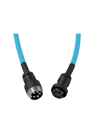 Gaming Premium Coiled Klavye Kablosu - Altın Kaplama Usb-a Pc Usb-c Klavye , Kablo Karışıklığına Karşı Koruma, Çift Örgülü Kılıf, 5 Kutuplu Aviator Fiş - Electric Blue Gaming Premium Coiled Klavye Kablosu - Altın Kaplama Usb-a Pc Usb-c Klavye , Kablo Karışıklığına Karşı Koruma, Çift Örgülü Kılıf, 5 Kutuplu Aviator Fiş - Electric Blue