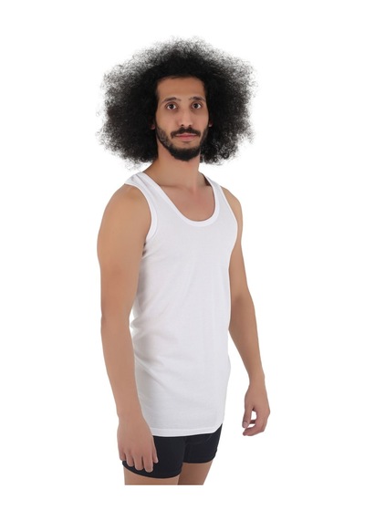 Cnt Erkek Atlet Pamuklu Basic 6'lı Premium Paket Beyaz Beyaz