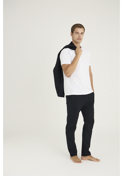 Kly Erkek Comfort Fit Çıtçıtlı Gömlek Kısa Kol T-shirt Jogger Pantolon 3'lü Eşofman Takım Siyah Kly Erkek Comfort Fit Çıtçıtlı Gömlek Kısa Kol T-shirt Jogger Pantolon 3'lü Eşofman Takım Siyah