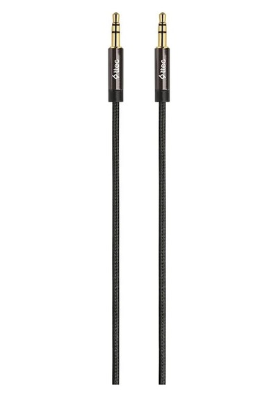 3.5mm Stereo Premium Ses Kablosu 1m-siyah