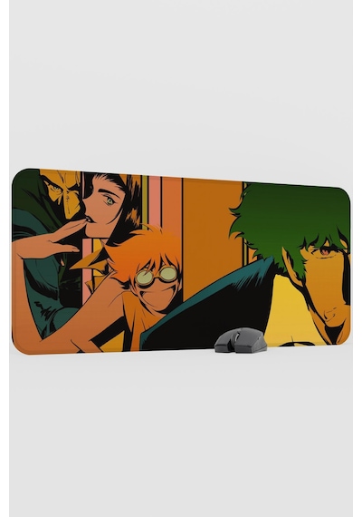 Cowboy Bebop Anime V2 - 90x40 Xxl Gaming Kauçuk Kaymaz Taban Mouse Pad Fare Altlığı
