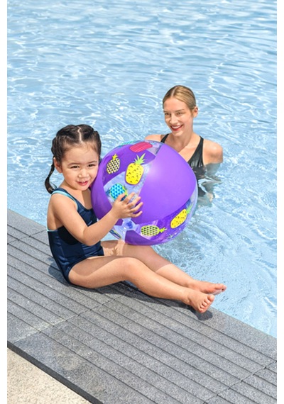 Deniz Havuz 51cm Şişme Plaj Topu 01 Mor