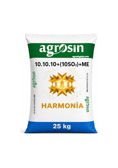 Agrosin Harmonia 10.10.10+(10SO3)+ME Organomineral Granül Gübre 25 kg -
