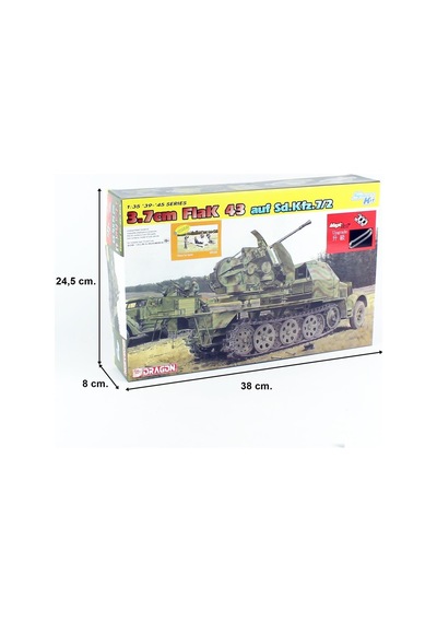 1/35 Sd.kfz.7 W/3.7cm Flak 43 Uçaksavar Kamyonu Maketi, Dragon 6553