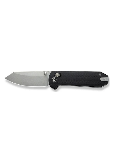 Civivi Yonder Thumb Stud & Crossbar Lock Knife Black G10 Handle Kamp Çakı Siyah