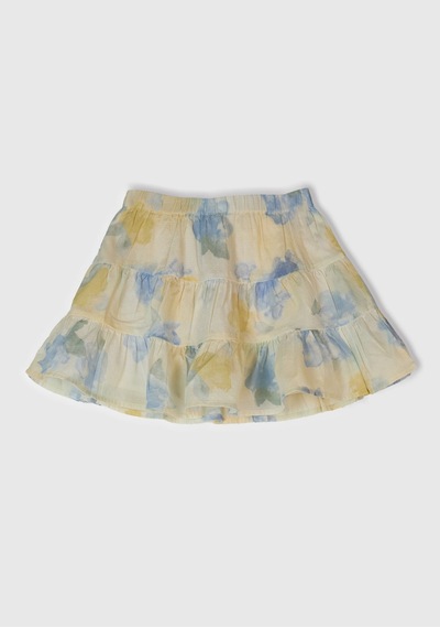 Benetton Kız Bebek Batik Etek Sarı