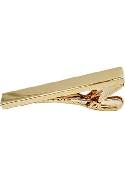Tezzgelsin Erkek Saten Kravat Mendil Ve Gold Çelik Kravat İğne Set Bebek Mavisi