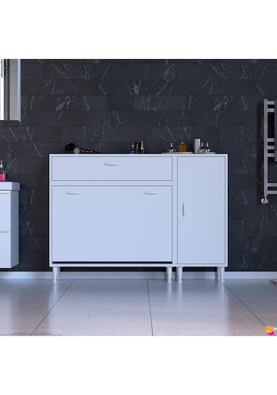Modilayn Yenice 135x97x32,5 Cm 3 Raflı Ve 3 Sepetli Dolap İle Çamaşırlarınız Artık Daha Düzenli. Beyaz Modilayn Yenice 135x97x32,5 Cm 3 Raflı Ve 3 Sepetli Dolap İle Çamaşırlarınız Artık Daha Düzenli. Beyaz