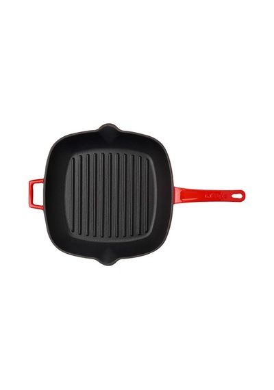 Lava Döküm Izgara Tavası 26x26 CM Kırmızı