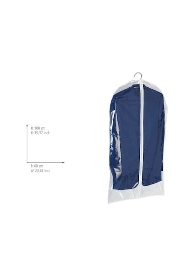 Şeffaf Fermuarlı Elbise Kılıfı Askılı Ceket & Elbise Koruma Kılıfı 100x60 Cm