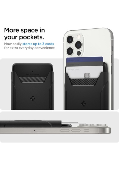 Magsafe Destekli Cüzdan Rugged Armor 2 Mag Fit 3 Kartlık Siyah - Afa07150