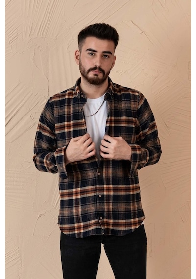 Advante Slimfit Erkek Ekoseli Oduncu Gömlek