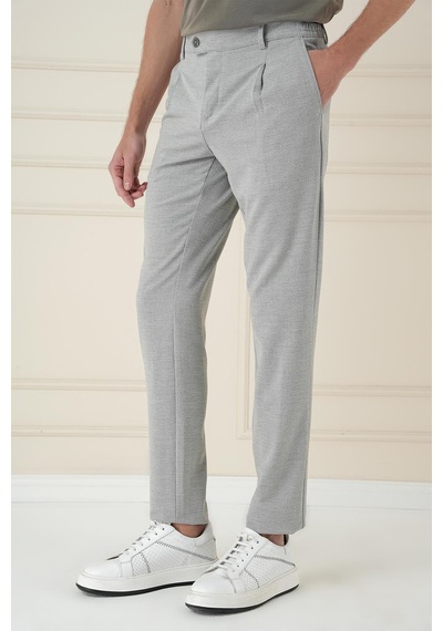 Efor Comfort Fit Gofre Dokulu Beli Lastikli Pileli Gri Jogger Pantolon P 1174 Gri Efor Comfort Fit Gofre Dokulu Beli Lastikli Pileli Gri Jogger Pantolon P 1174 Gri