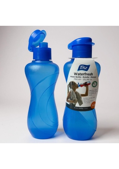 Titiz Waterfresh 750 Ml Spor Matara - Bpa İçermez, Taşınabilir Su Şişesi - Lacivert Çok Renkli