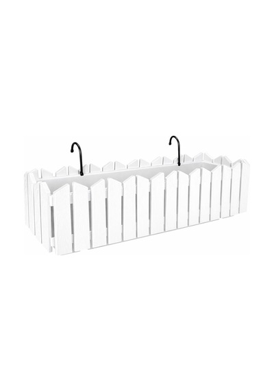 Omnipazar Ozn-616 Efes Askılı Balkon Saksı Takımı 9 Litre No:2 Beyaz