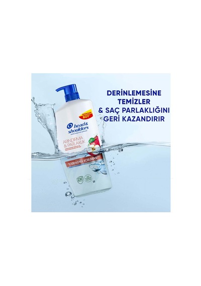 Arındırma Ve Parlaklık Kepek Karşıtı Şampuan Elma Sirkesi İle 800ml X 2 Adet