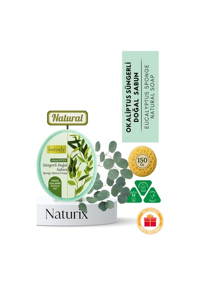 Naturix Doğal Süngerli Okaliptus Sabunu 130 G