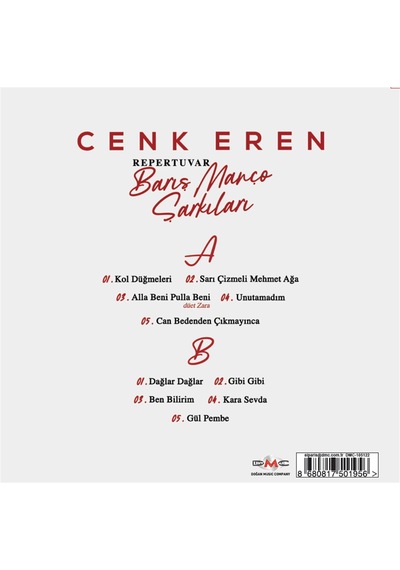 Cenk Eren - Repertuvar Şarkıları Plak