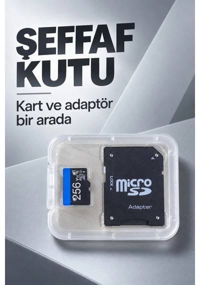 Mey İthalat Sd Adaptörlü 256 Gb Micro Sd Bellek Kartı