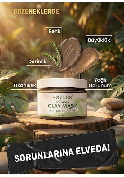 Leke Ve Siyah Nokta Karşıtı Kolajen Kil Maskesi - Collagen Clay Mask 125 Gr