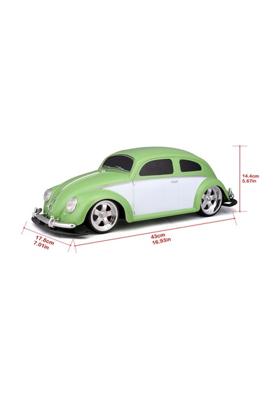 1:10 1951 Volkswagen Beetle Uzaktan Kumandalı Araba 82137 Yeşil