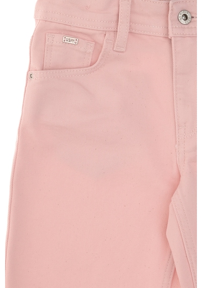 U.S. Polo Assn. Kız Çocuk Açık Pembe Loose Fit Jean Pantolon 50304247-VR078