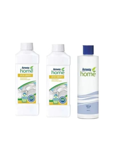 Amway Home Dish Drops Konsantre Sıvı Bulaşık Deterjanı 2 x 1 L + Ölçek Şişesi 500 ML