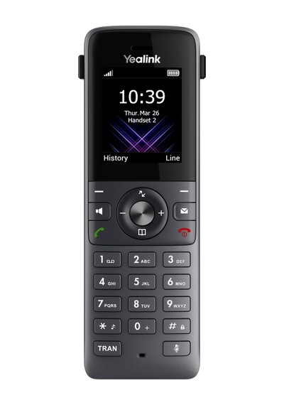 Yealınk W73h, Dect, Kablosuz Ip Telefon, Siyah, 1.8" Renkli Ekran, 35 Saat Konuşma, 400 Saat Be