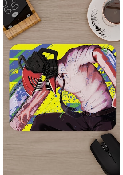 Chainsaw Man Anime V3 - 22x18 Gaming Kauçuk Kaymaz Taban Mouse Pad Fare Altlığı