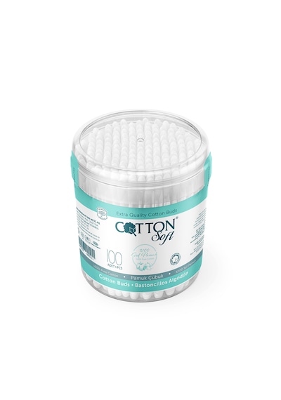 Cotton Soft Pamuklu Kulak Çubuğu 100 Ad 3 Paket
