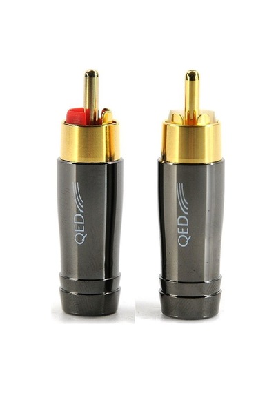 Qed Qe-6122/Qe-6120 Rca Uç Kırmızı/Siyah 2 Adet ı