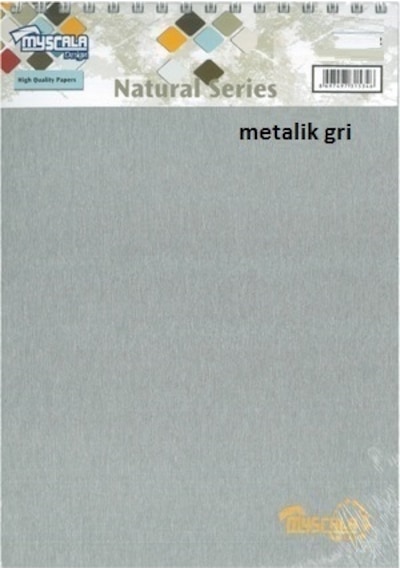 Özkan Defter A4 100 Yaprak Bloknot Myscala Çizgili Gri