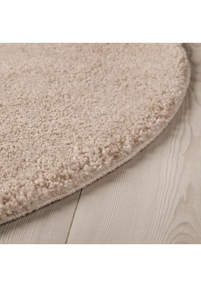 Ikea Stoense Yuvarlak Halı 130 X 130 Cm Bej