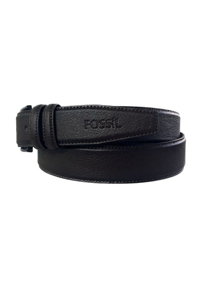 Fossil Kahve Düz Dikiş Suni Deri 3,5 Cm Erkek Kemeri-115 Cm Kahve