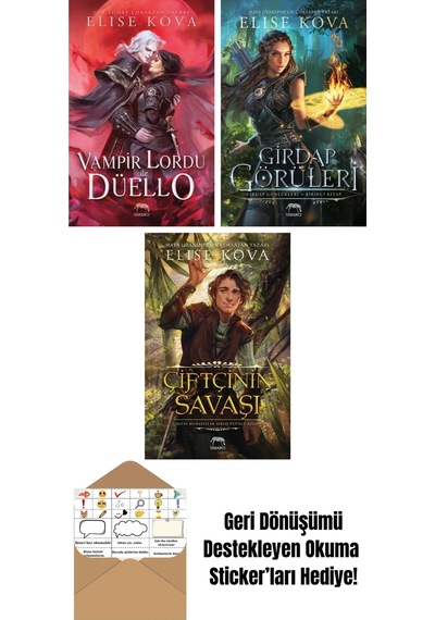 Vampir Lordu İle Düello + Girdap Görüleri Girdap Günlükleri Birinci Kitap + Çiftçinin Savaşı Altın Muhafızlar Serisi 3 Ciltli