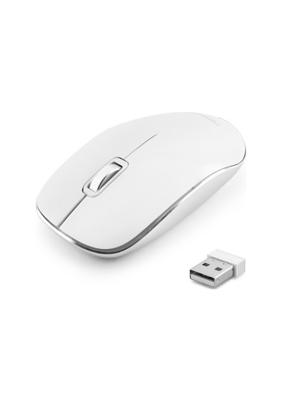 Sessiz Kablosuz Mouse Optik 800/1200 Dpi - Beyaz Spk7323ws Diğer
