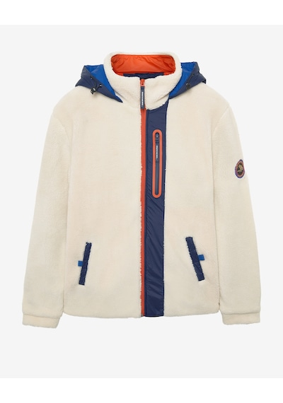 Skechers M Outdoor Fleece Full Zip Sherpa Erkek Offwhite Mont S242039-102 Beyaz Skechers M Outdoor Fleece Full Zip Sherpa Erkek Offwhite Mont S242039-102 Beyaz