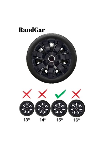 Hyundai İx20 15 İnç Jant Kapağı 4 Adet Siyah S113 Rand