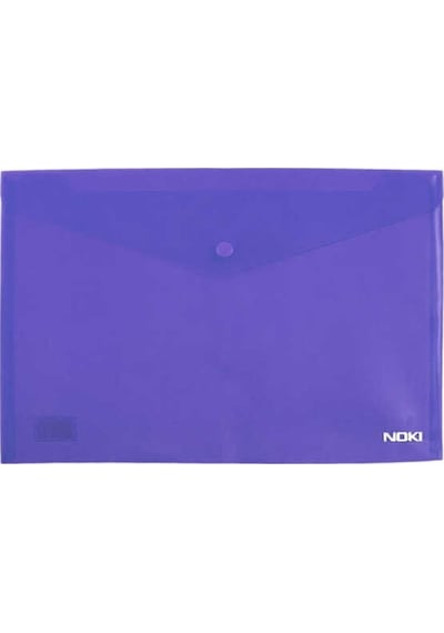 Noki Dosya Çıtçıtlı Evrak Zarfı Mor A4