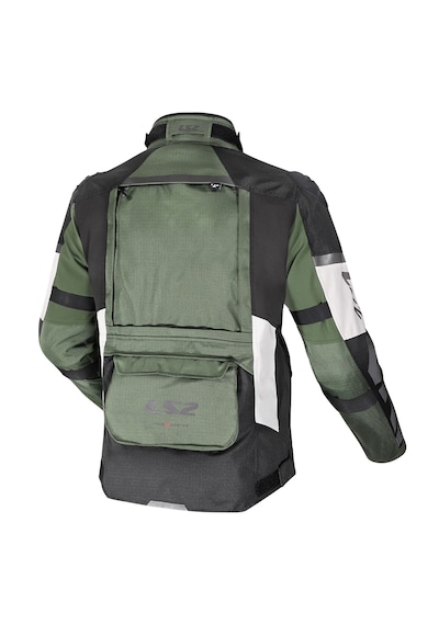 Ls2 X-master Siyah-yeşil-gri 4 Mevsim Motosiklet Montu