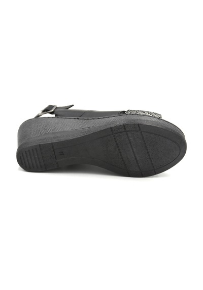 Prego Clavi Hakiki Hakiki Deri Poli Hafif Taban Dikişli Günlük Kadın Comfort Sandalet Siyah Siyah Prego Clavi Hakiki Hakiki Deri Poli Hafif Taban Dikişli Günlük Kadın Comfort Sandalet Siyah Siyah