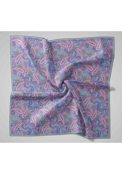 Silk Home Yaz Esintisi Eşarp 150002-02 Mavi, Mor, Erguvan, Yeşil