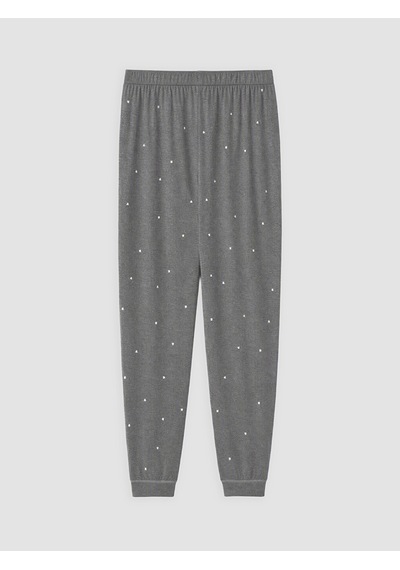 Lcw Dream Gri Puantiyeli Kadın Jogger Pijama Alt